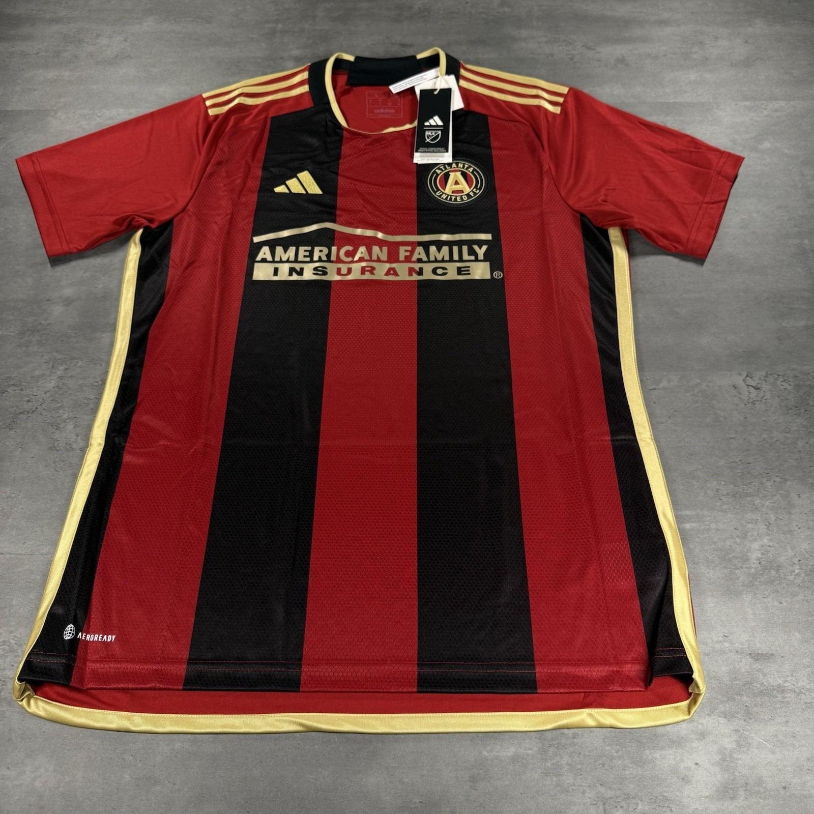 Adidas Atlanta United Fc Soccer Jersey Men L Slim Fit Kit Fc Home Authentic Mls